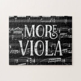 Mer Viola Chalkboard - Black White Music Pussel