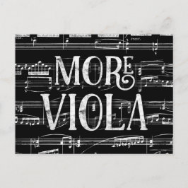 Mer Viola Kritskriftsbräda - Svart Vitt Musik Vykort