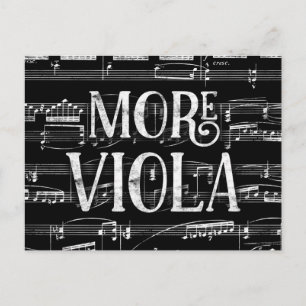 Mer Viola Kritskriftsbräda - Svart Vitt Musik Vykort