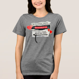 Mer virkning mindre gnällande virknål garn t shirt