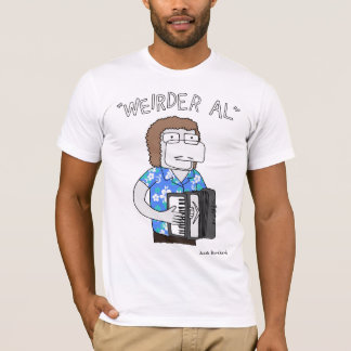 "Mer weirder Al" i blått T-shirt