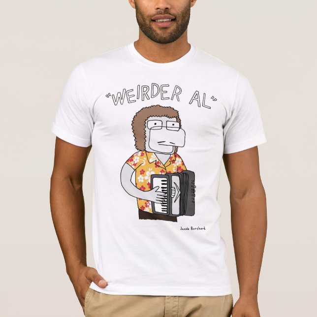 "Mer weirder Al" i guld T-shirt (Framsida)