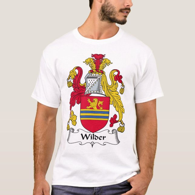 Mer wilder familjvapensköld tee shirt (Framsida)