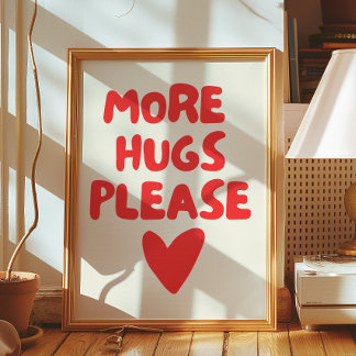 Mera hugg, tack vare Wall Art Art | Poster hemdeko