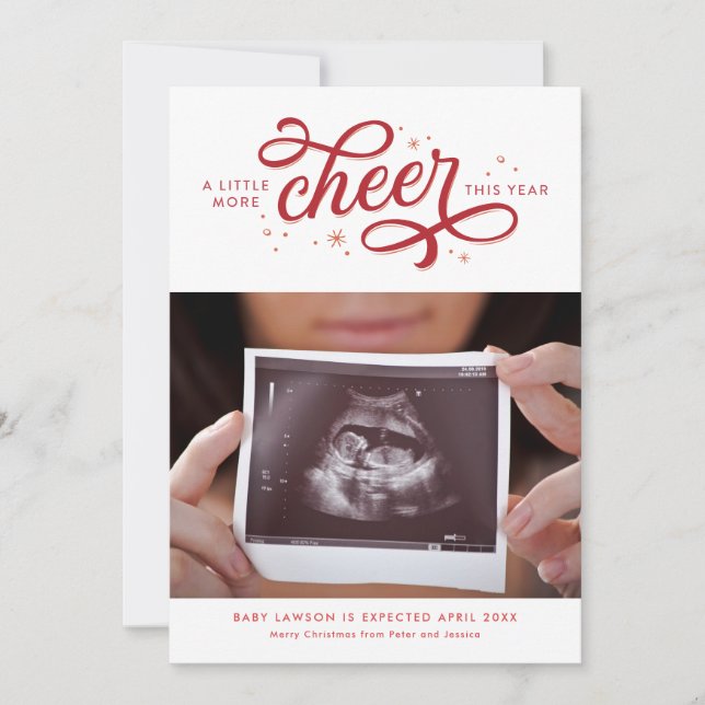 Mera information om bättre Gravid till jul Julkort (Framsida)