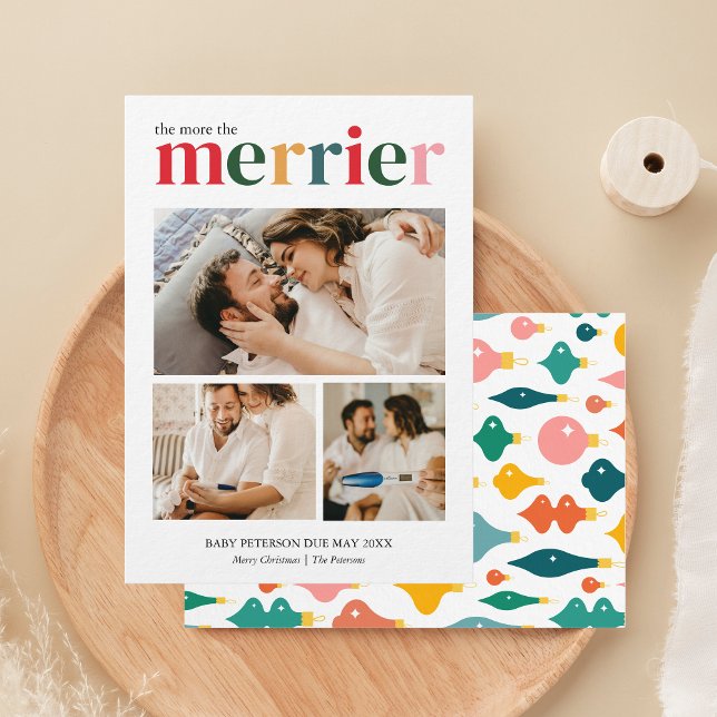 Mera julfirande - Graviditetsförklaring Julkort (Skapare uppladdad)