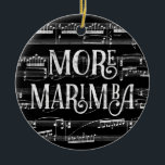 Mera Marimba Chalkboard - Black White Music Julgransprydnad Keramik<br><div class="desc">En skarpare Mera Marimba-design med en kriteffekt med musikalisk notation lakan musikbakgrund i svartvitt.</div>