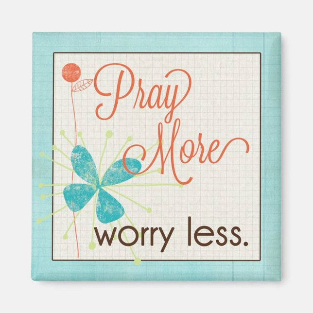 Mera mer bekymmersam mindre Anpassningsbar Magnet (Framsidan)