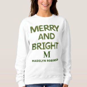 Mera och Bright Monogram Kvinnors anpassade modern T Shirt