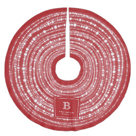 Mera och ljus julmousserande Ljus Monogram Julgransmatta Borstad Polyester