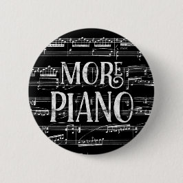Mera Piano Chalkboard - Black White Music Knapp