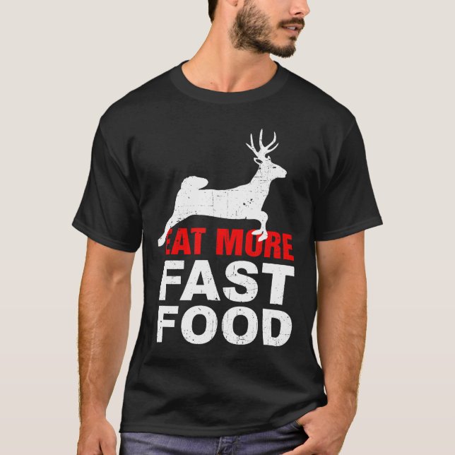 Mera snabbare matsnål matjoutrustning t shirt (Framsida)