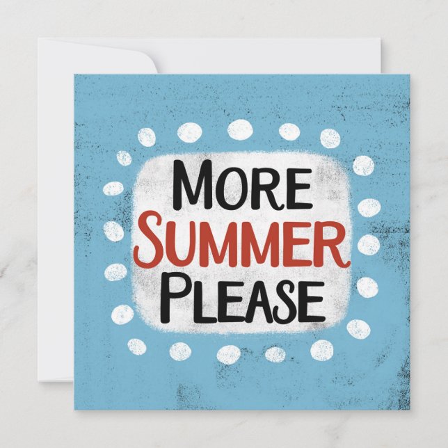 Mera sommarhälsningskort kort (Framsida)