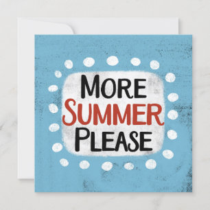 Mera sommarhälsningskort kort