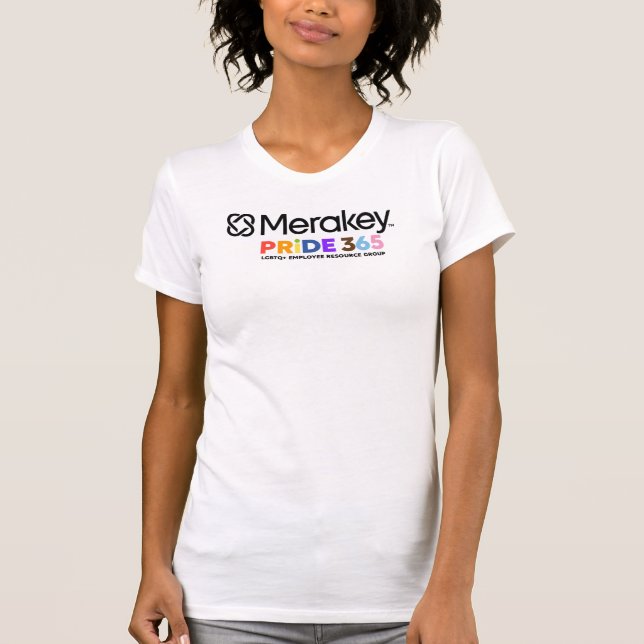 Merakey PRIDE Bella Canvas T-Shirt (Kvinnor) (Framsida)