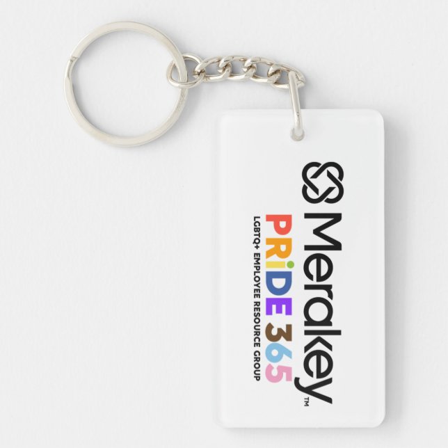 Merakey-PRIDETS Rectangle Keychain (Framsidan)