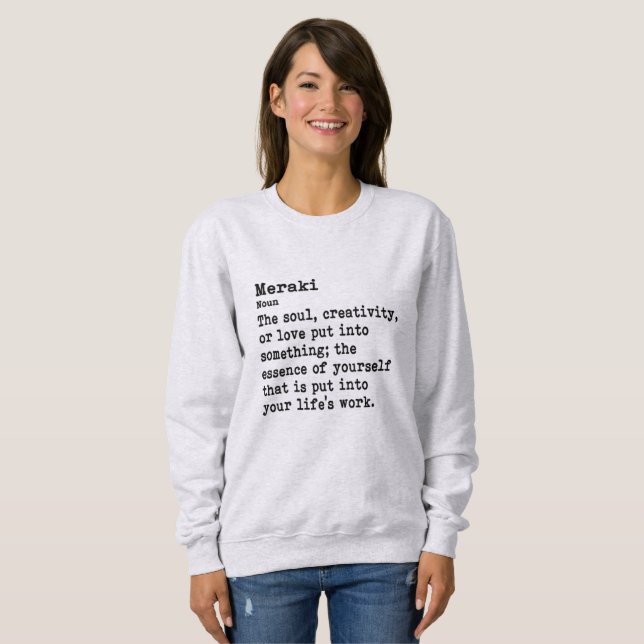 Meraki: Crew Nacke T Shirt (Hel framsida)