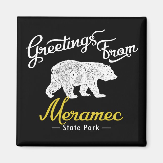 Meramec State Park Bear Magnet (Framsidan)
