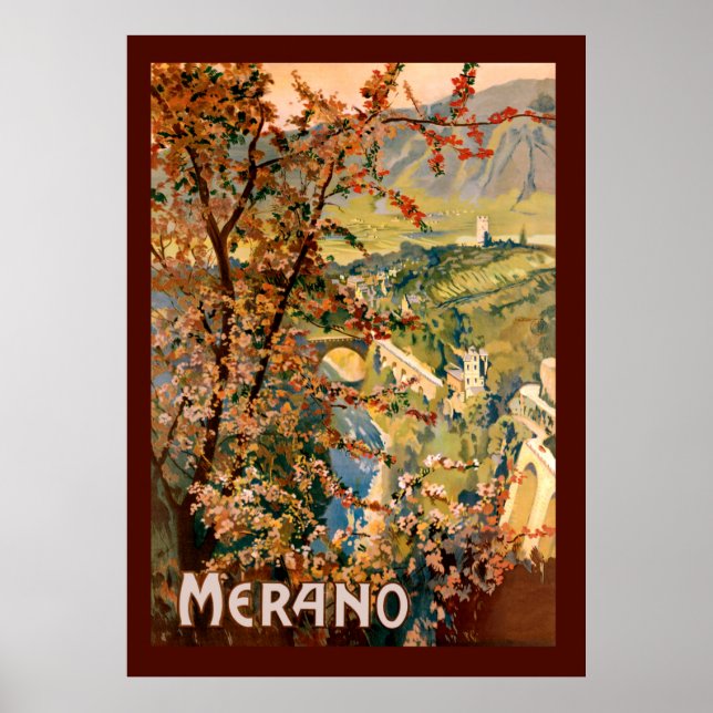 Merano stad, Italien Poster (Framsidan)