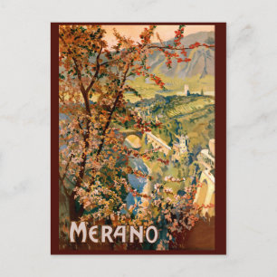 Merano stad, Italien Vykort