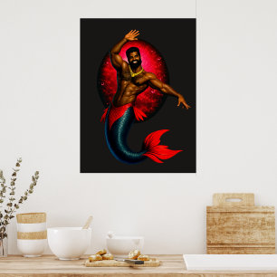Merbear Lagoon - Kwame Nsu Poster