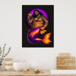Merbear Lagoon - Maleko Tai Poster