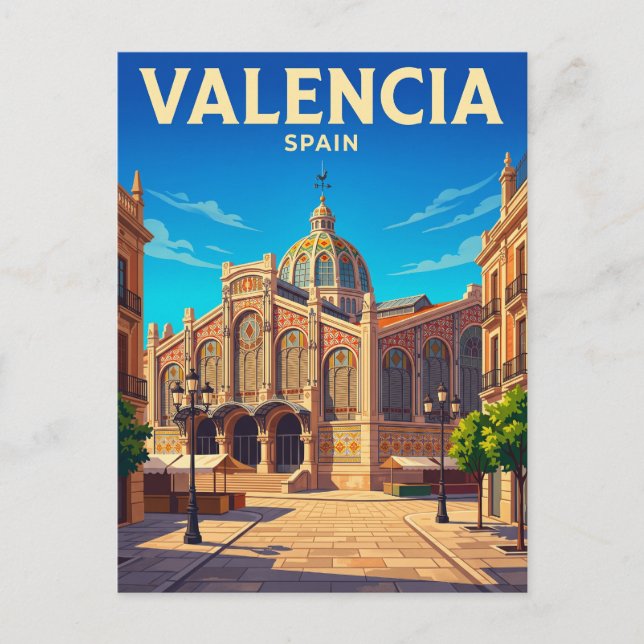 Mercado Central Spanien Vykort (Framsida)