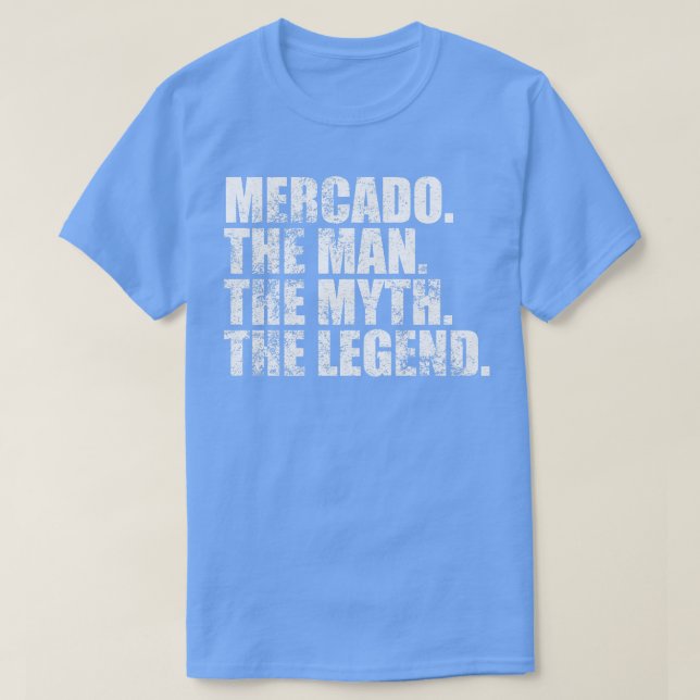 Mercado Family namn Mercado, efternamn Merca T Shirt (Design framsida)
