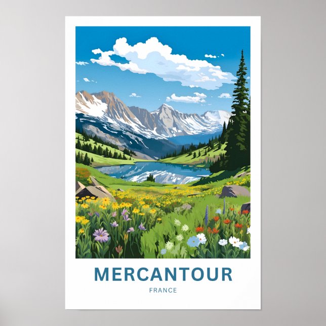 Mercantour France Travel Skriv ut Poster (Framsidan)