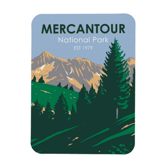 Mercantour National Park Frankrike Magnet (Vertikal)