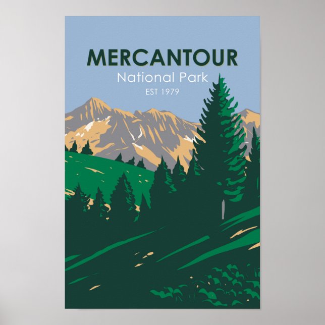 Mercantour National Park Frankrike Poster (Framsidan)
