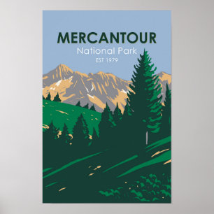 Mercantour National Park Frankrike Poster