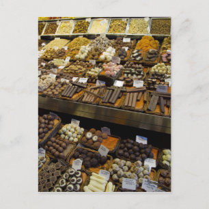 Mercat de Sant Josep, mörkt chokladgodis Vykort