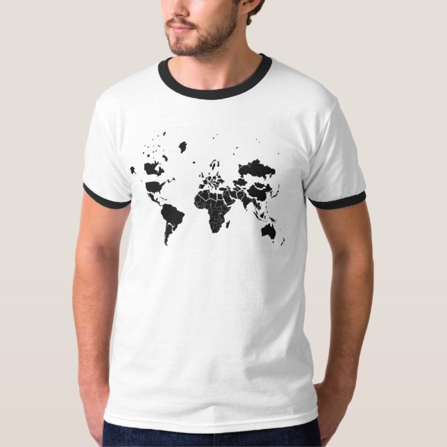 Mercator Projection T-Shirt (Framsida)