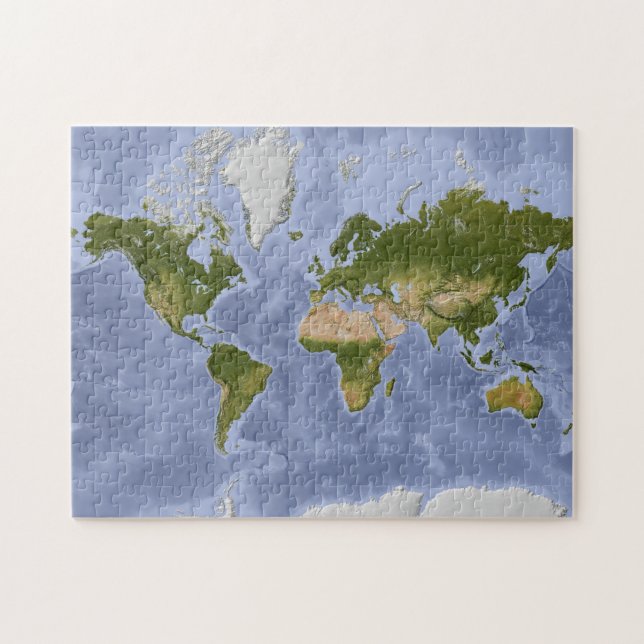 Mercator världskarta pussel (Horisontell)