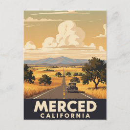 Merced California Central Valley Vykort