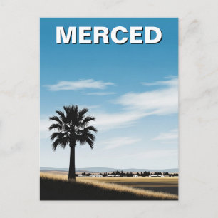 Merced California Central Valley Vykort