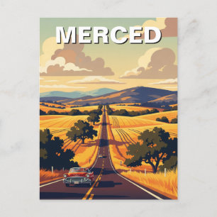 Merced California Central Valley Vykort