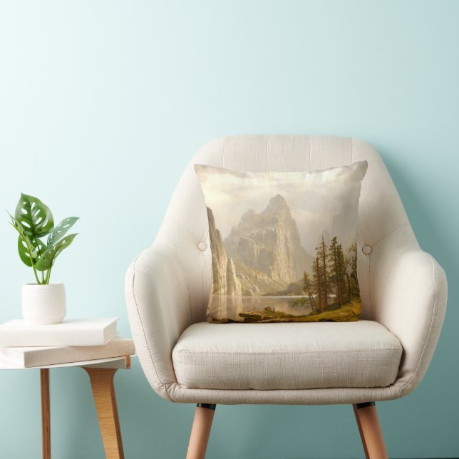 Merced River-Yosemite Valley, Albert Bierstadt Kudde (Stol)