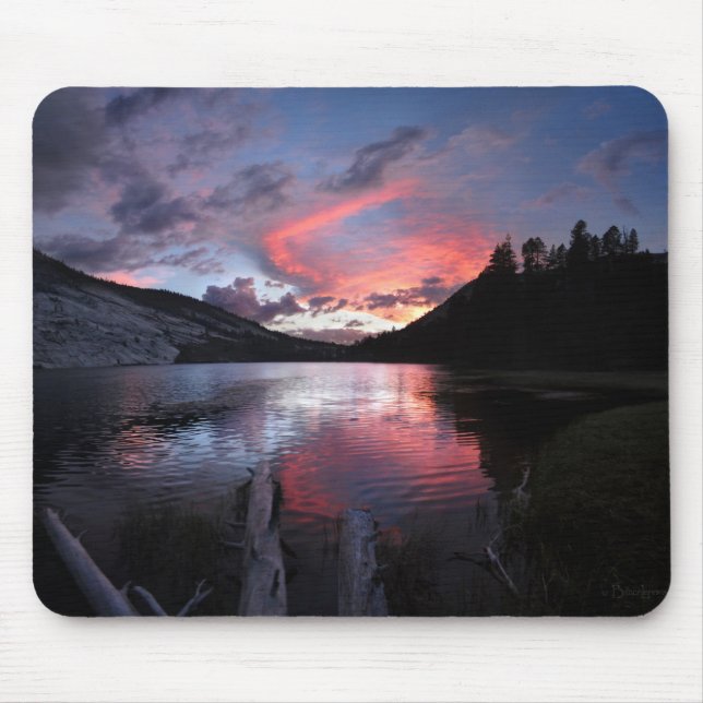Merced sjö Sunset - Yosemite - Kalifornien Musmatta (Framsidan)
