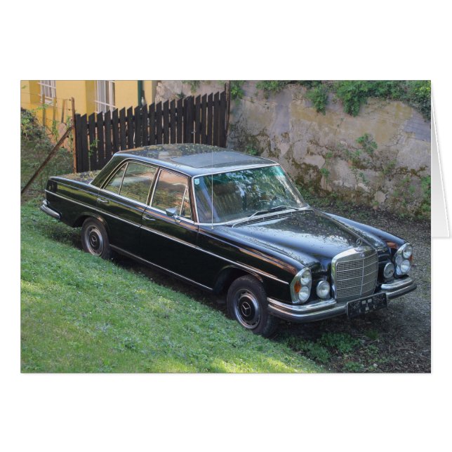 Mercedes 280SE W108 Hälsningskort (Framsidan Horizontal)