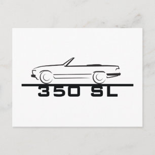 Mercedes 350 SL typ 107 Vykort