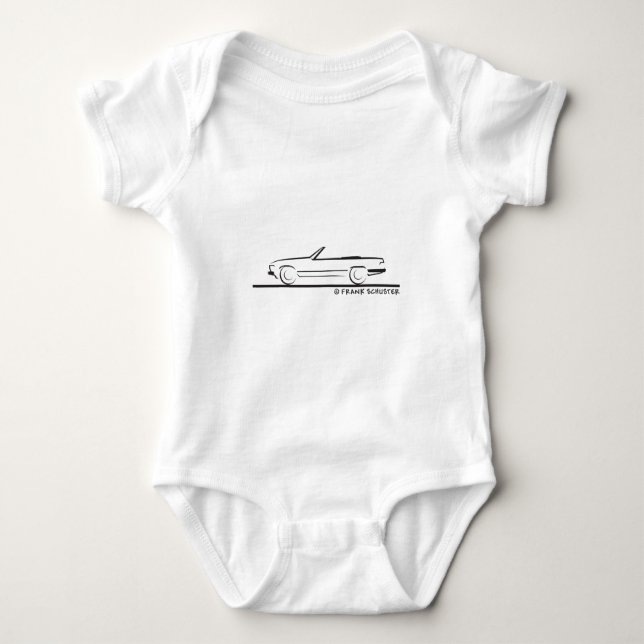 Mercedes 450 SL Typ 107 T-shirt (Framsida)