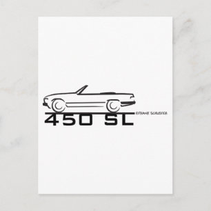 Mercedes 450SL Vykort