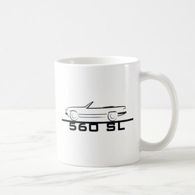 Mercedes 560 SL Typ 107 Kaffemugg (Höger)