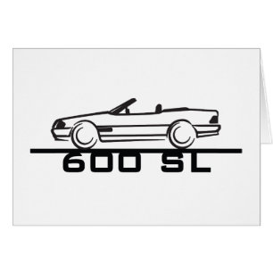 Mercedes 600 SL Typ 129 Hälsningskort