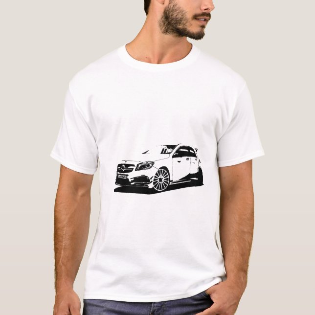 Mercedes AMG A45 T Shirt (Framsida)