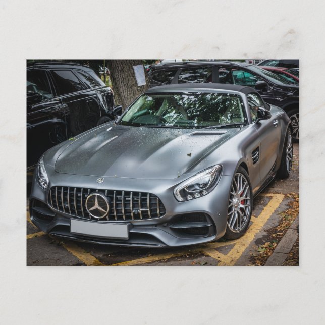 Mercedes AMG SL Roadster Vykort (Framsida)