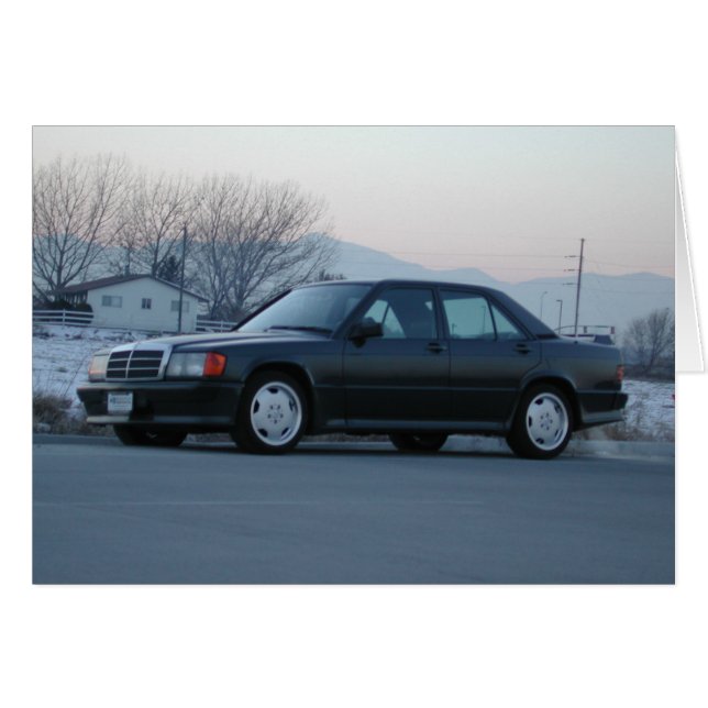 Mercedes-Benz 190 E 2.3-16 Hälsningskort (Framsidan Horizontal)