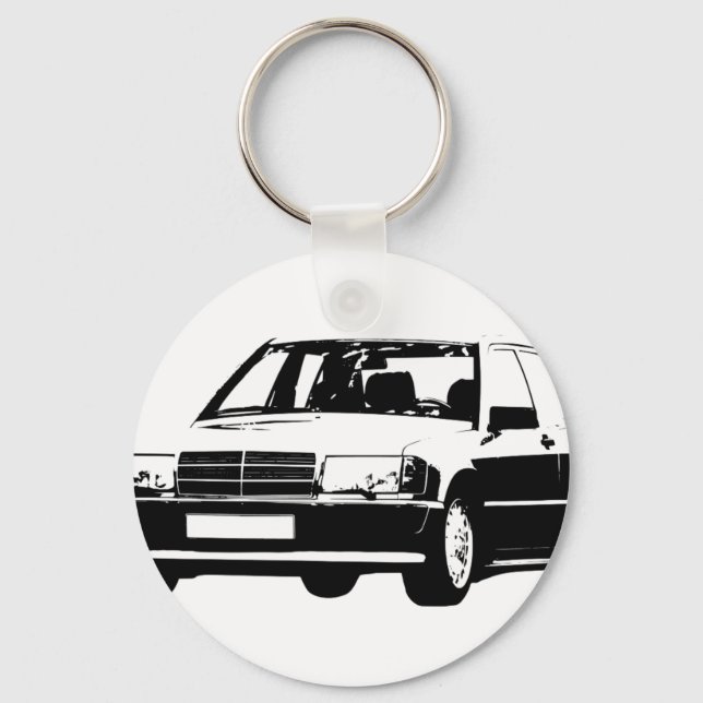 Mercedes-Benz-190E Nyckelring (Framsida)